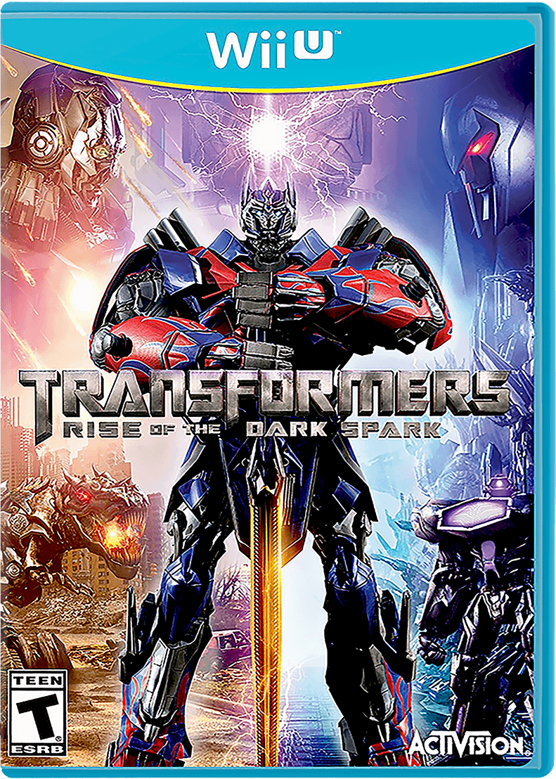 Transformers: Rise of the Dark Spark box art for Wii U